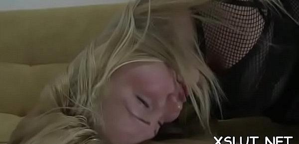  Outstanding smothering session featuring large ass blond